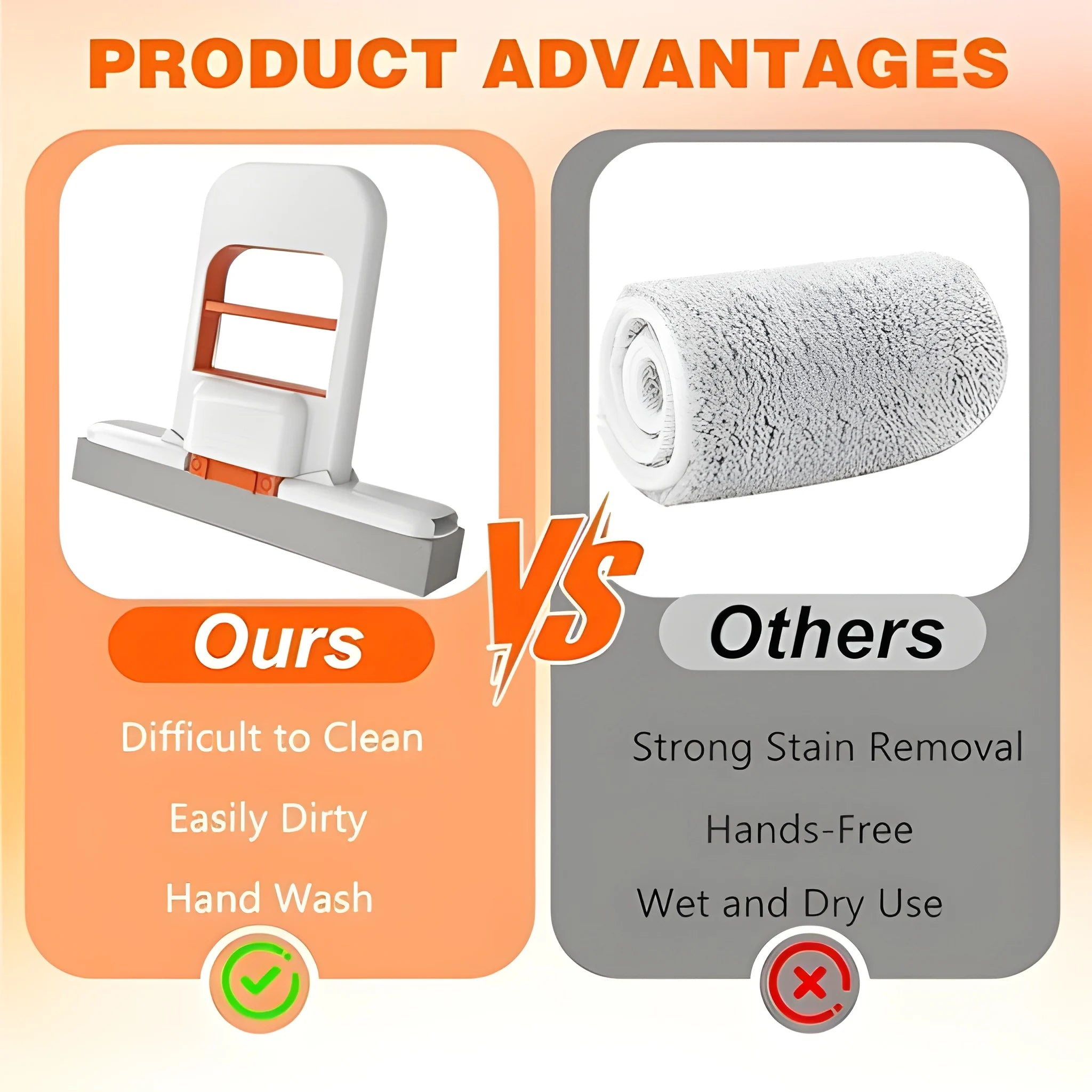 Mini Squeeze Mop – Portable Self-Squeezing Cleaning Tool